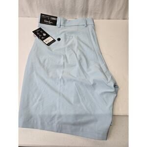 Walter Hagen Shorts Mens 42 Blue 9" Golf Performance Stretch Micro Lines Nwt